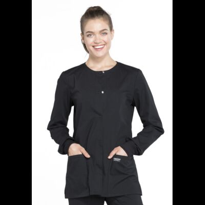 Snap Front Jacket in Black Thumbnail