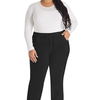 Mid Rise Straight Leg Drawstring Pant Thumbnail