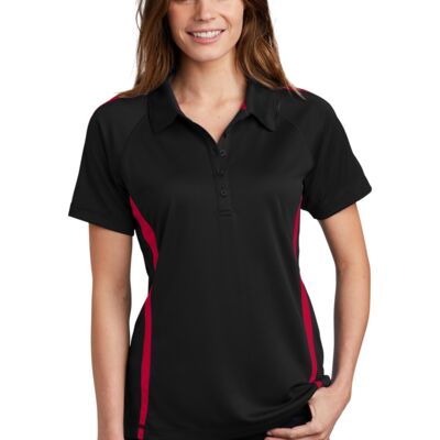 Ladies PosiCharge Micro Mesh™ Colorblock Polo Thumbnail