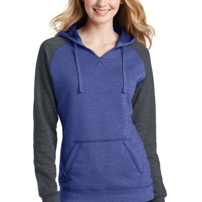 Juniors Lightweight Fleece Raglan Hoodie Thumbnail