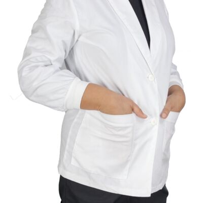 33" WOMEN'S LAB COAT LONG SLEEVE CUFFED Thumbnail