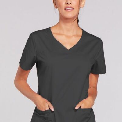 Ladies V-Neck Scrub Top Thumbnail