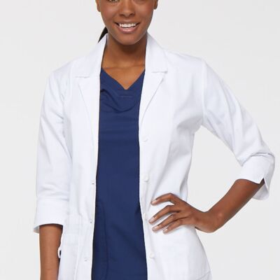 Women's 30" Lab Coat in White Thumbnail